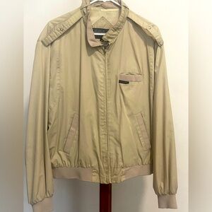 Vintage Members Only Mens Size 44 Tan Jacket